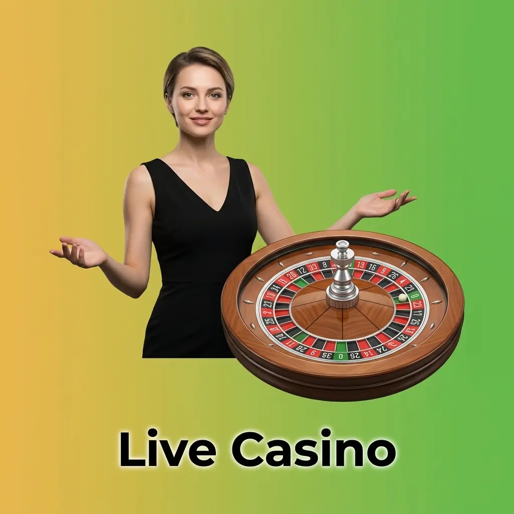 Professional live casino dealer hosting an HD broadcast of table games like blackjack, roulette, and teen patti.