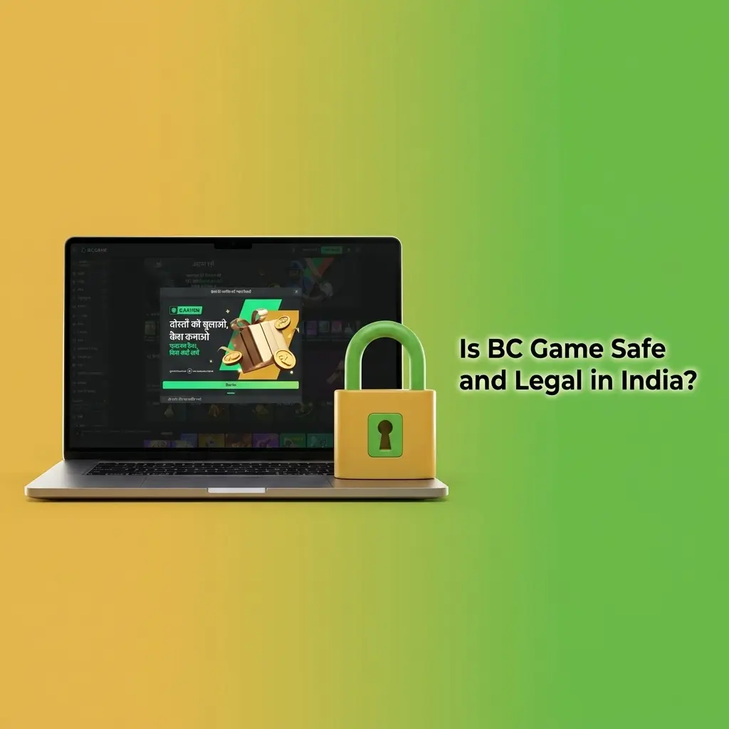 BC Game is a safe and legal gaming platform in India, protected by SSL encryption and a Curaçao eGaming license.